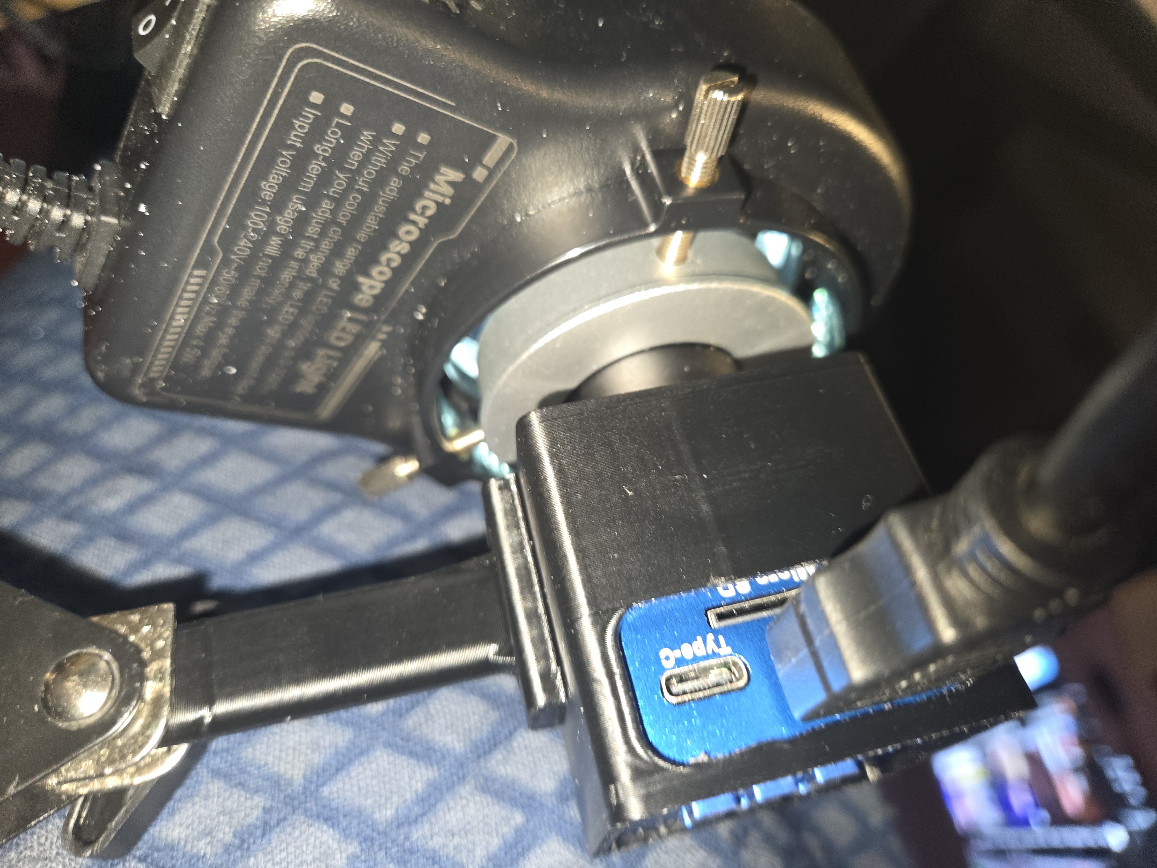 Miniatura 3 do modelo 3D Microscope Camera mount case