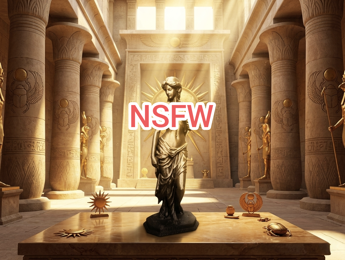 Venus Nude Statue Model – Golden Goddess Style (Artistic NSFW)