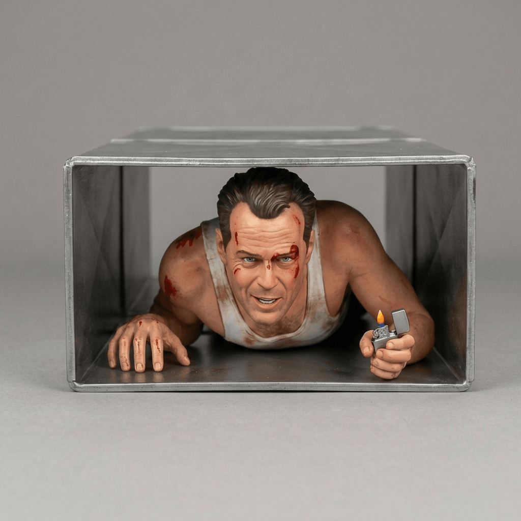 Die Hard - McClane in the Vent - 1988 - 2 OPTIONS