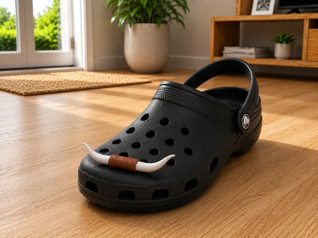 Longhorn Crocs Charm
