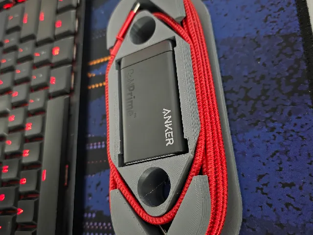 Steam Deck Case Compartment Blank and Anker Power Adapter/Cable Holder