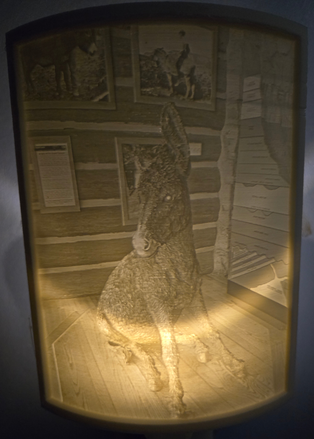 Brighty the Burro Nightlight Lithophane