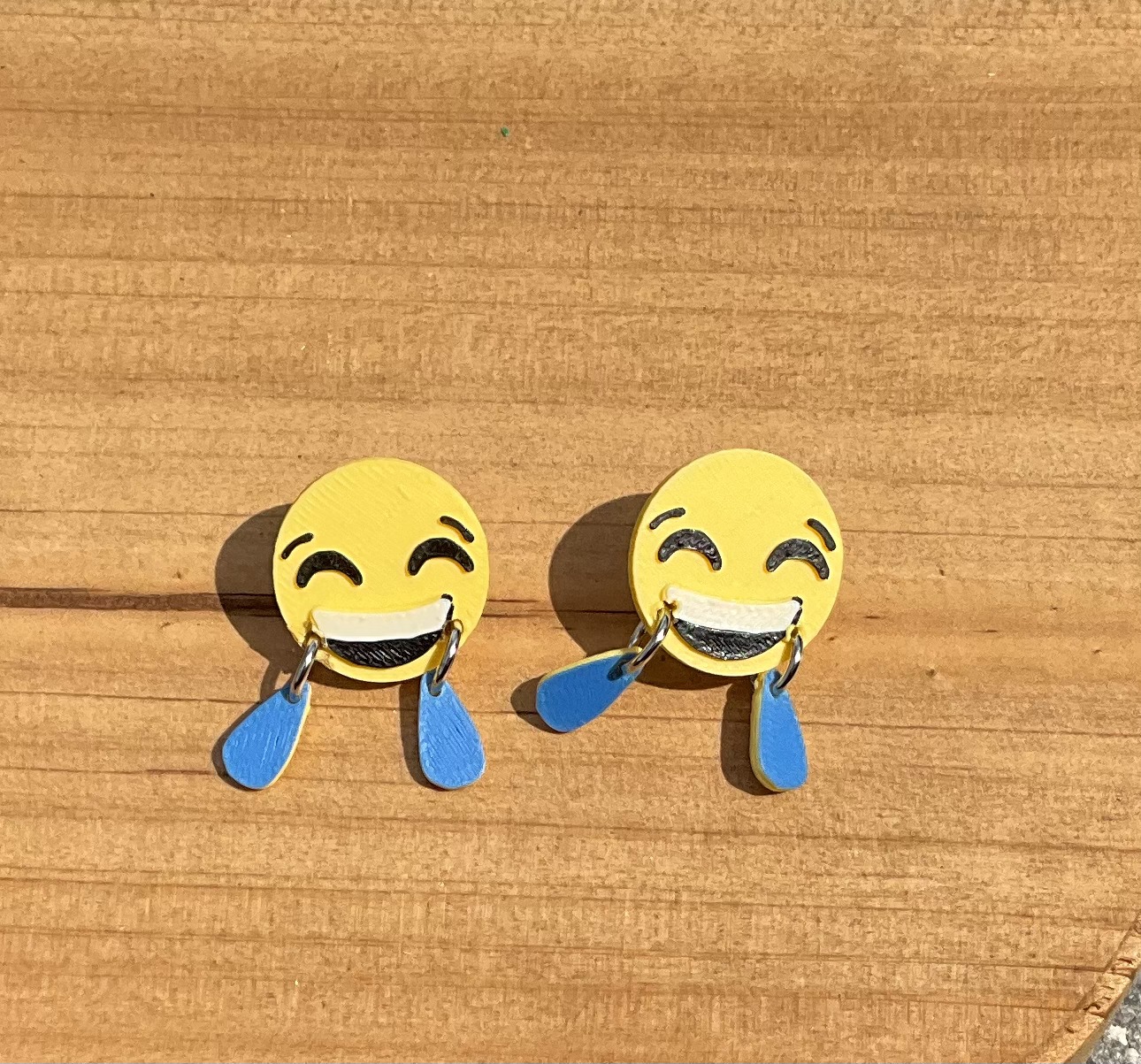 Laughing Emoji Earrings Dangle Or Stud