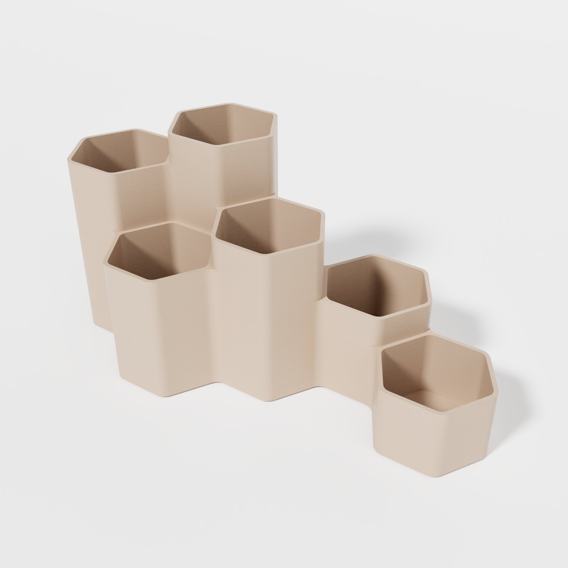 Hexagonal cascade pencil holder 09 — miniatura 2