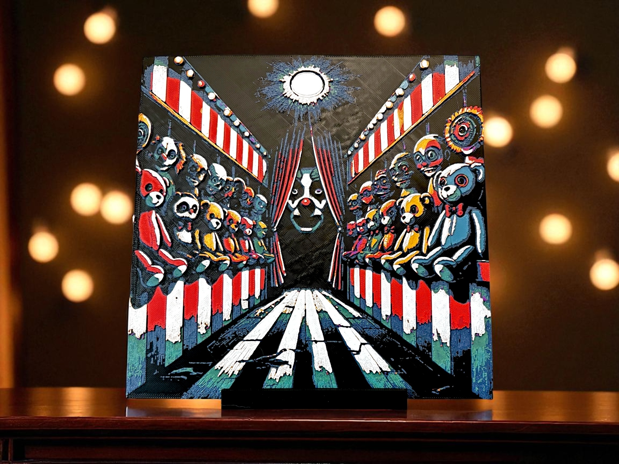 Prize Booth Watcher - Creepy Clown - Halloween Hueforge