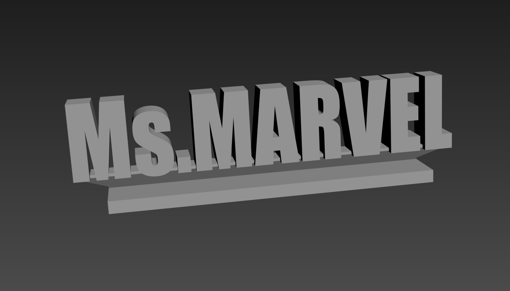 Display Name Tag - Ms. MARVEL – Modular Collectible System – #SAVFX