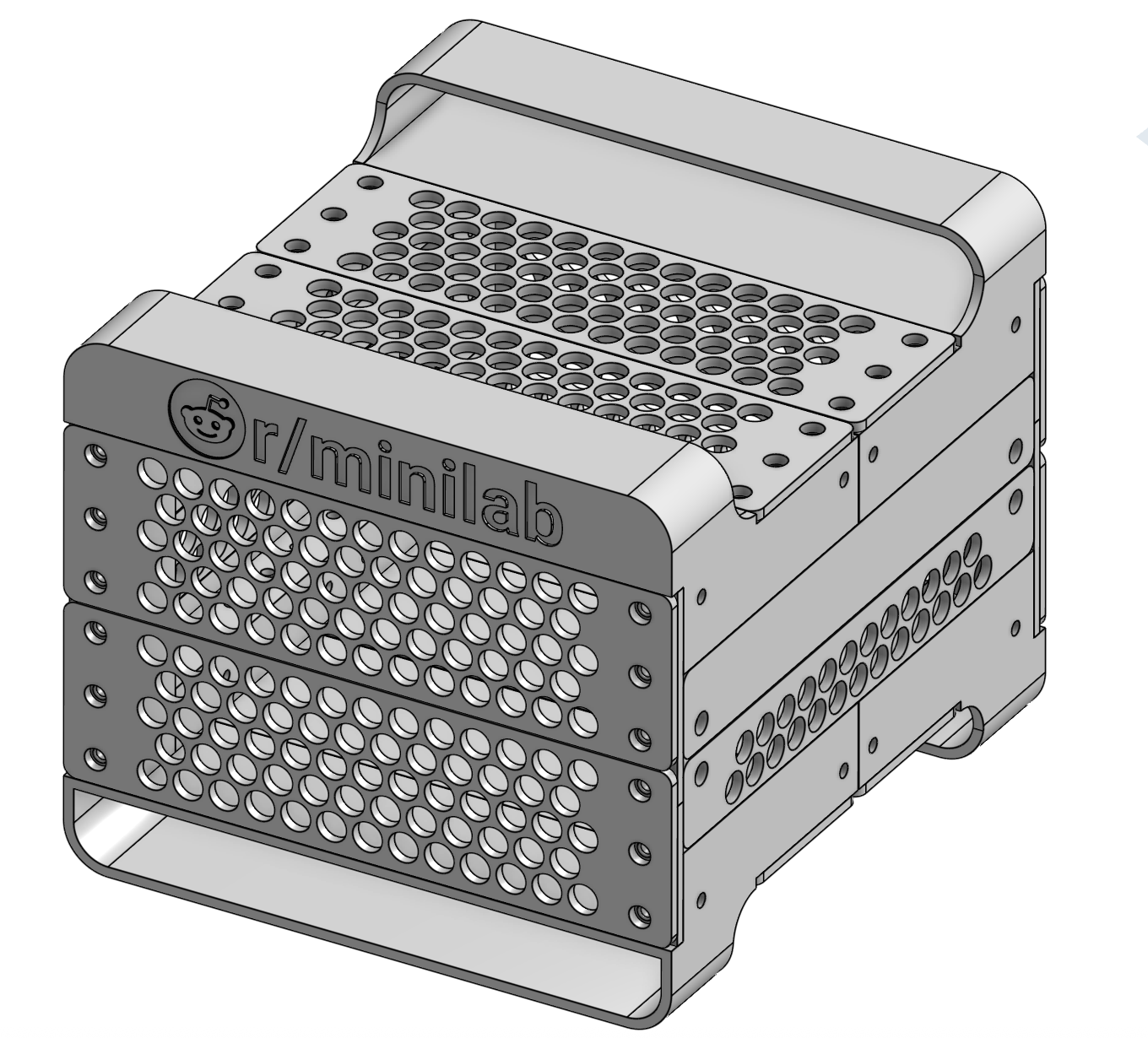 Miniatura 3 do modelo 3D Tiny Rack (upgradable 6" inch modular server rack)