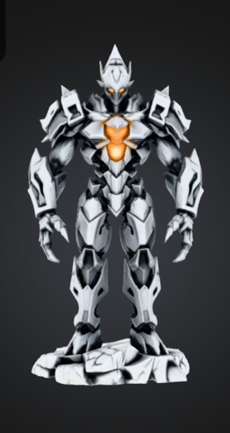 Futuristic Mech Knight – Armored Sci-Fi Warrior with Energy Core