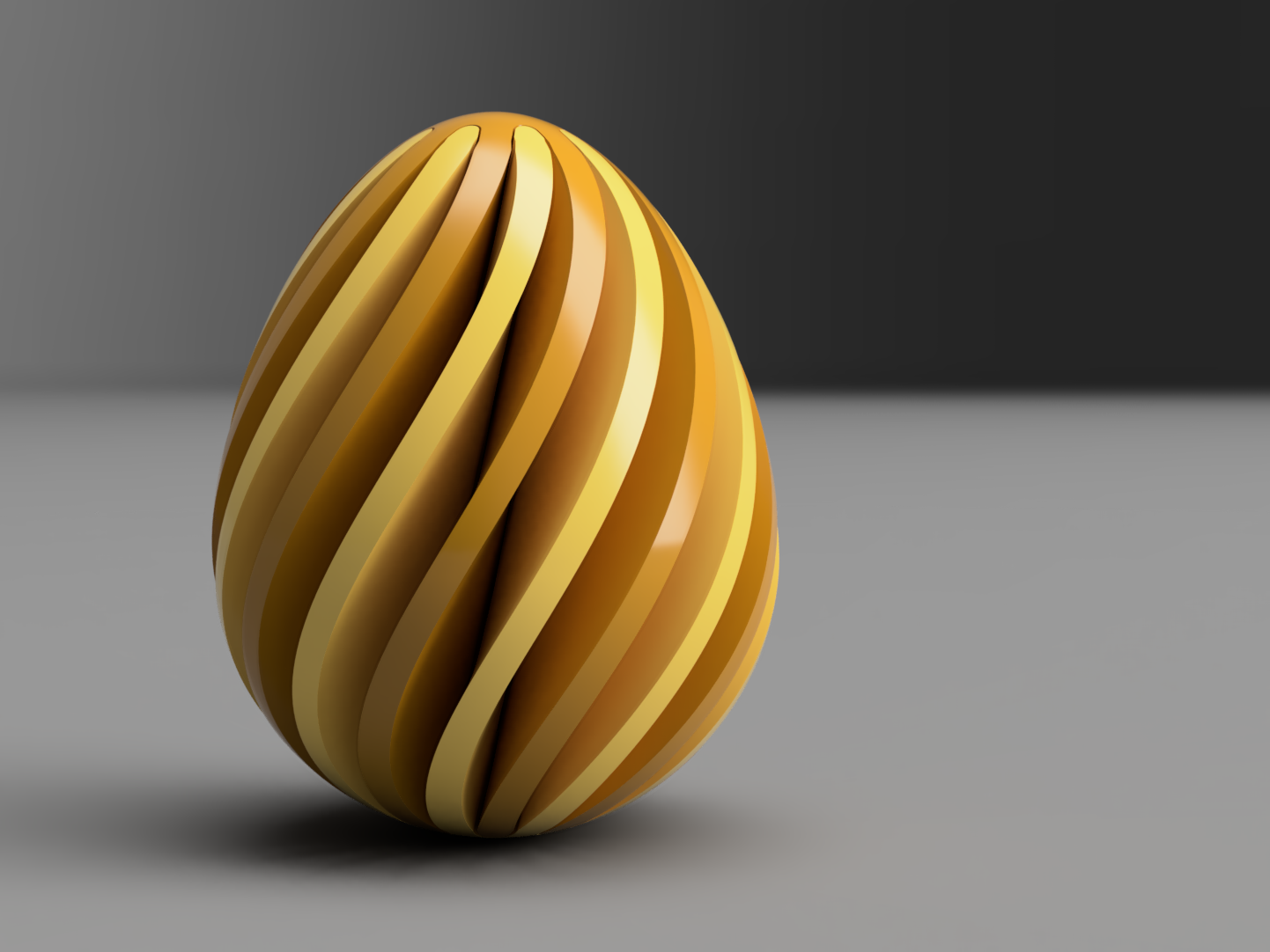 Miniatura 5 do modelo 3D Spiral Easter Egg