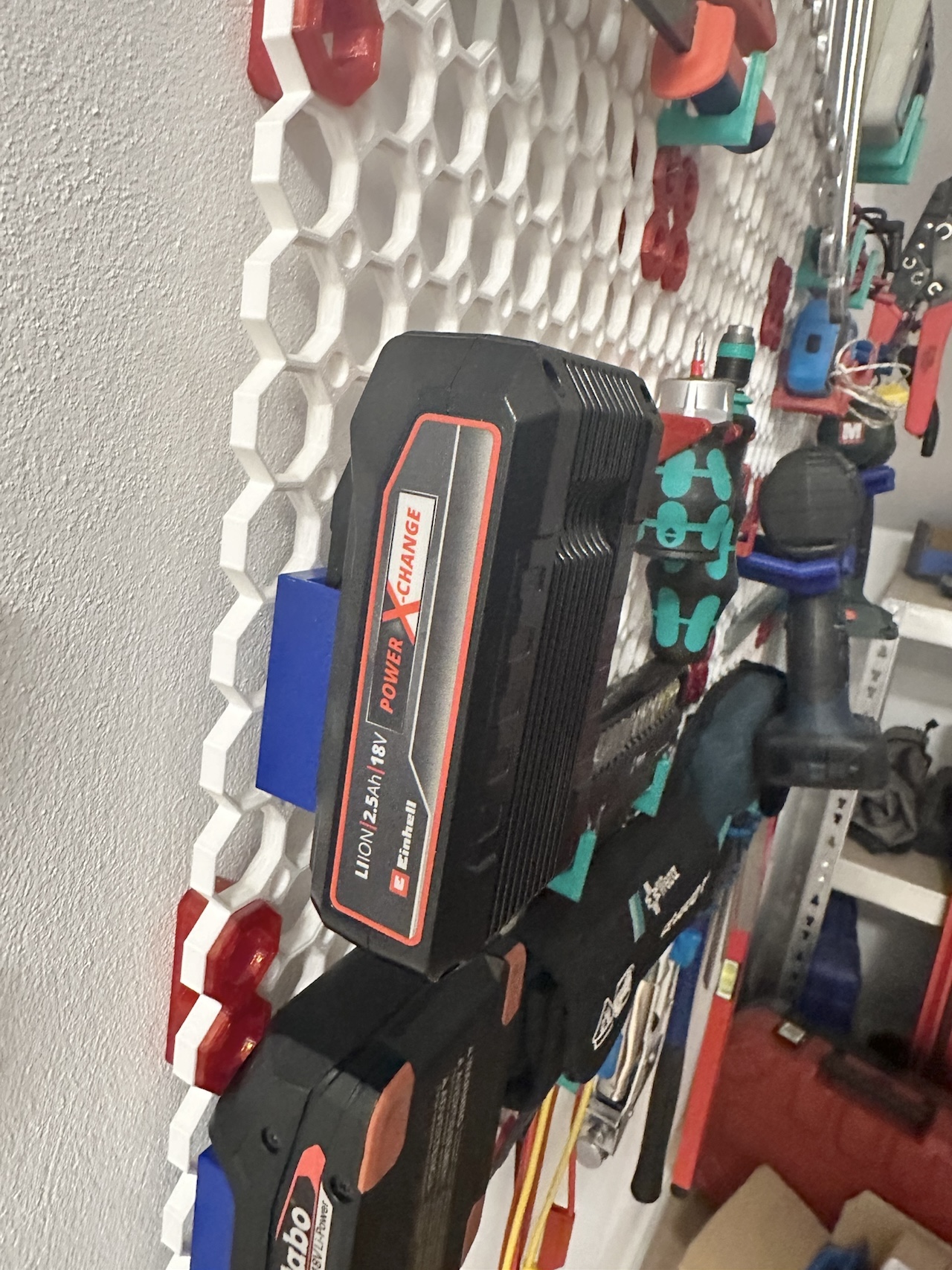 Einhell 18v battery mount (Multiboard)
