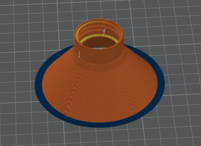 PET bottle cap with funnel 3D model thumbnail