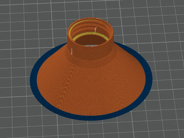 PET bottle cap with funnel