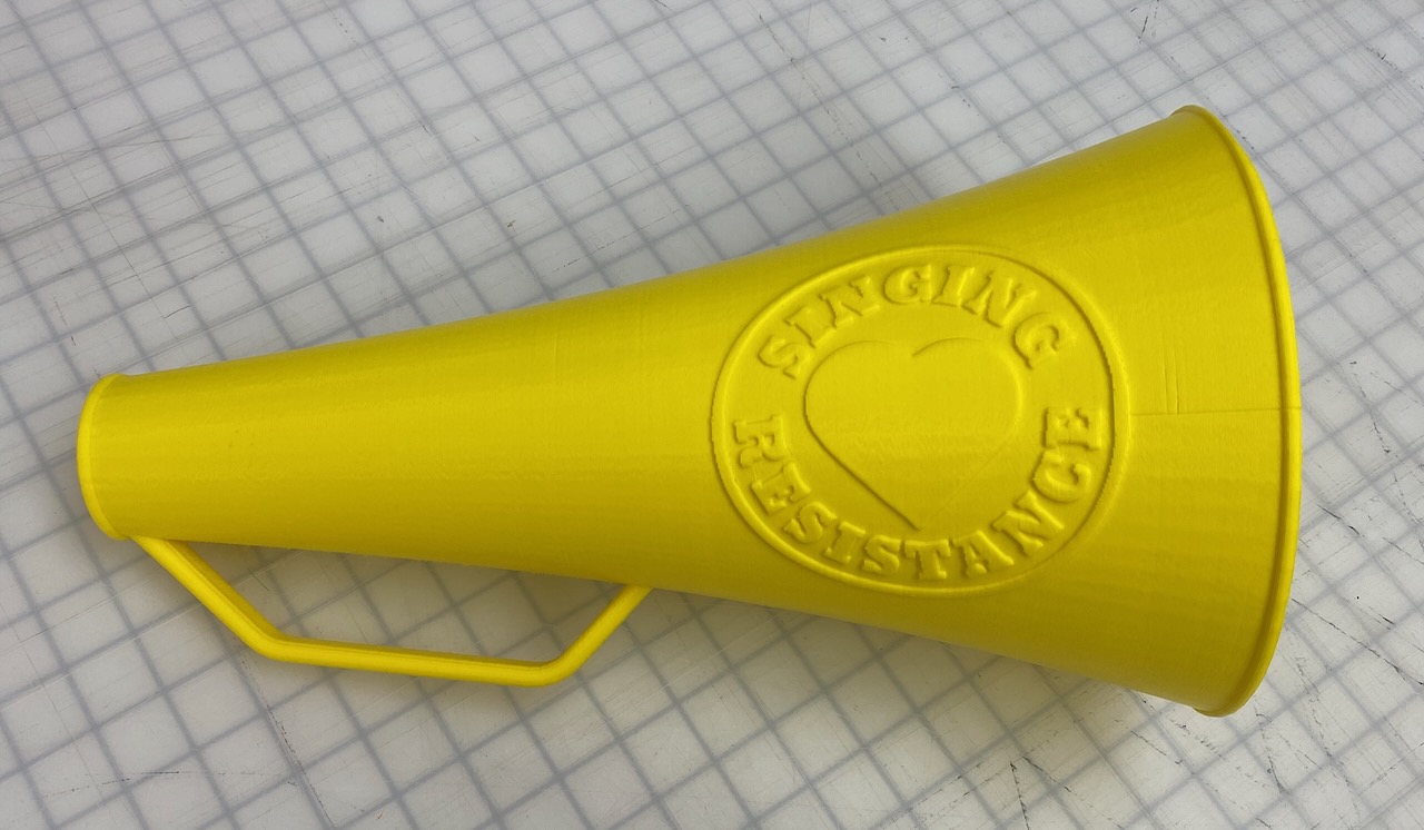 Megaphone, Singing Resistance Logo
