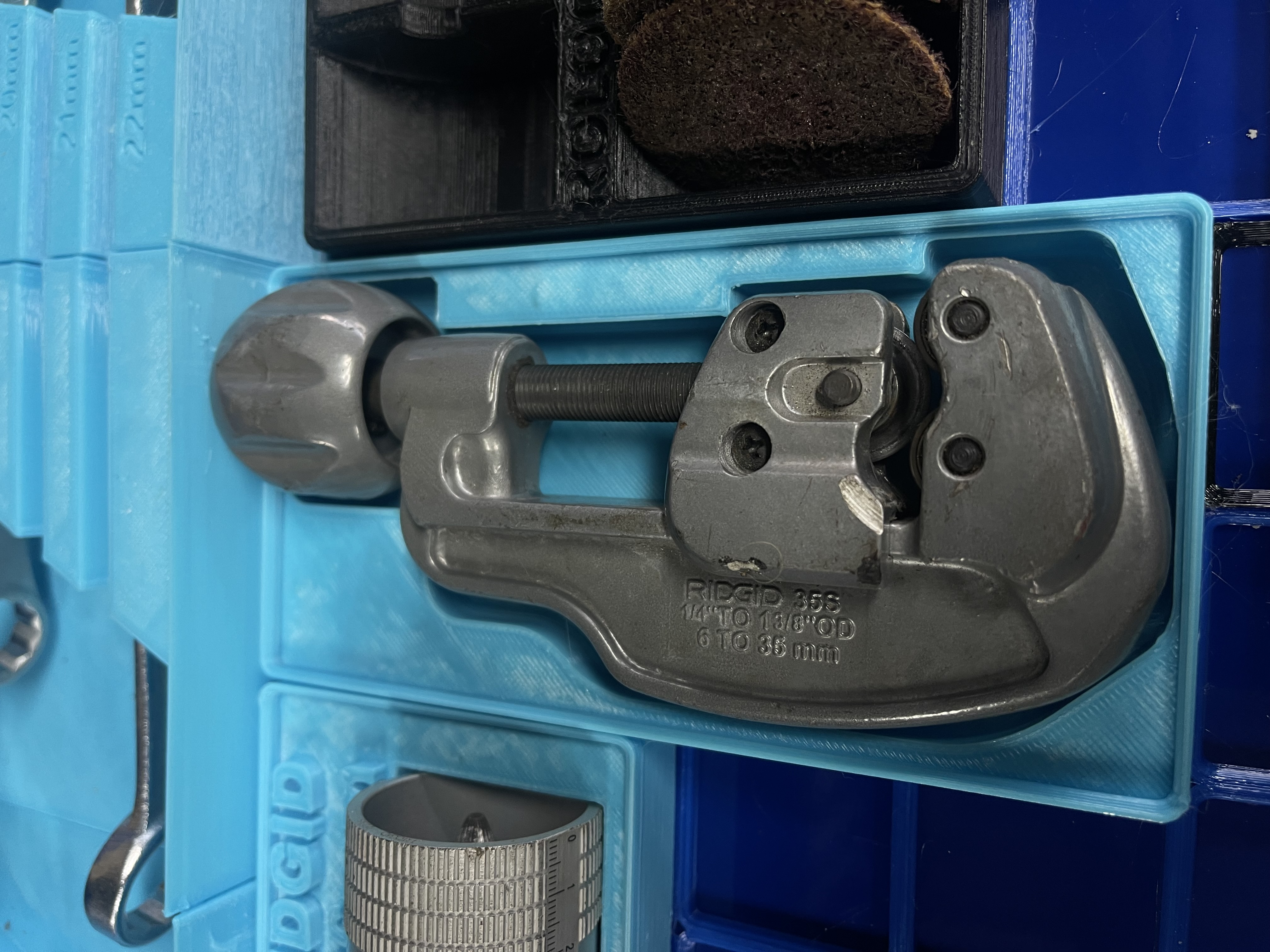 Gridfinity Ridgid Pipe Cutter Holder