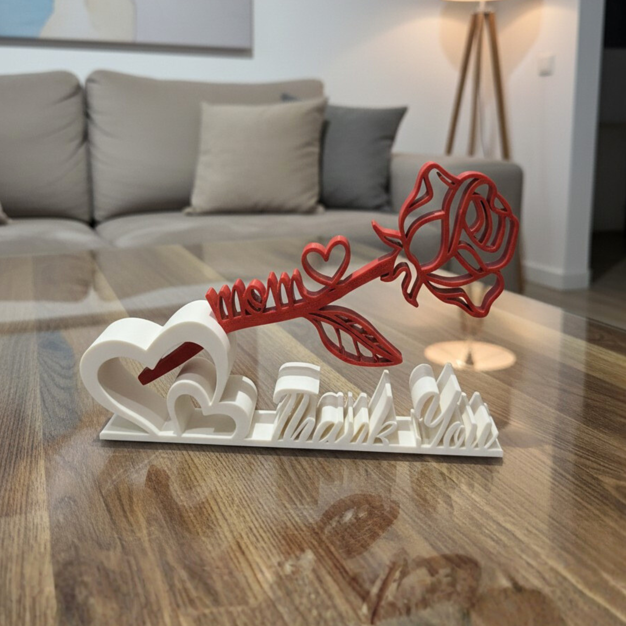 MOTHERSDAY STAND / GIFT IDEA FOR MOTHERSDAY / SAY THANK YOU TO YOUR MOM / HOMEDECOR — miniatura 2