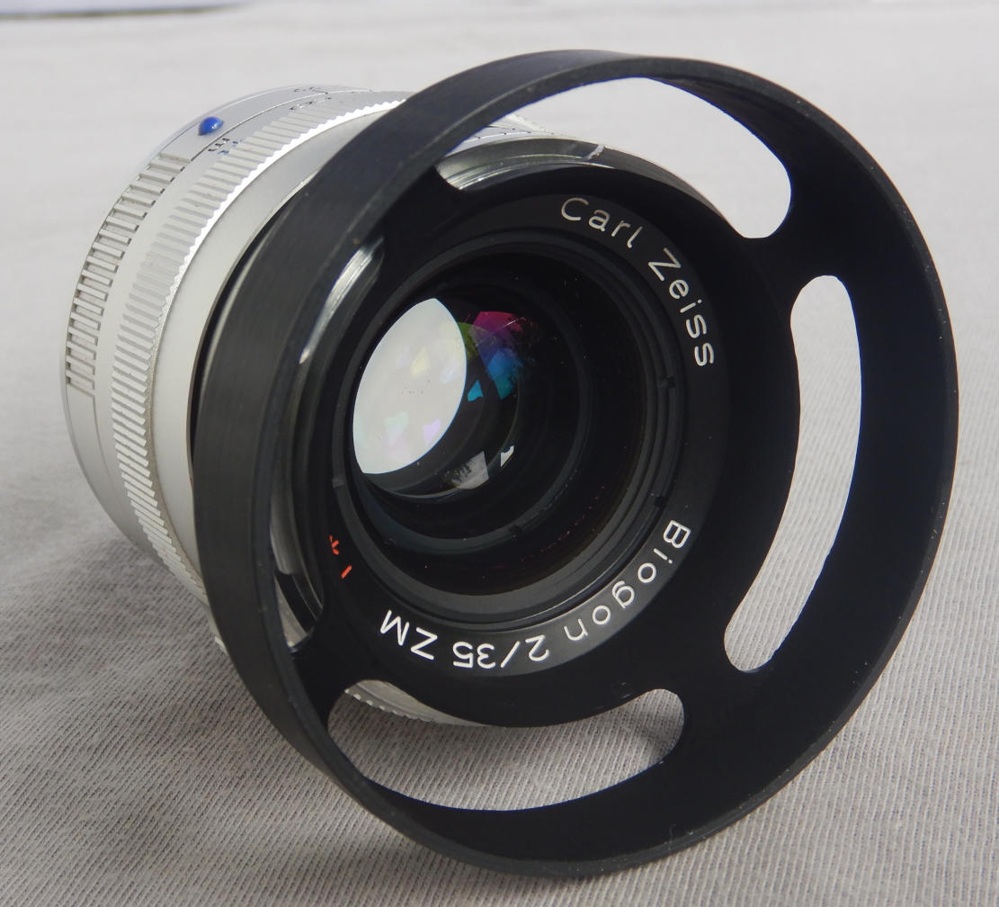 Gegenlichtblende für Zeiss Biogon 35mm f2; lens hood
