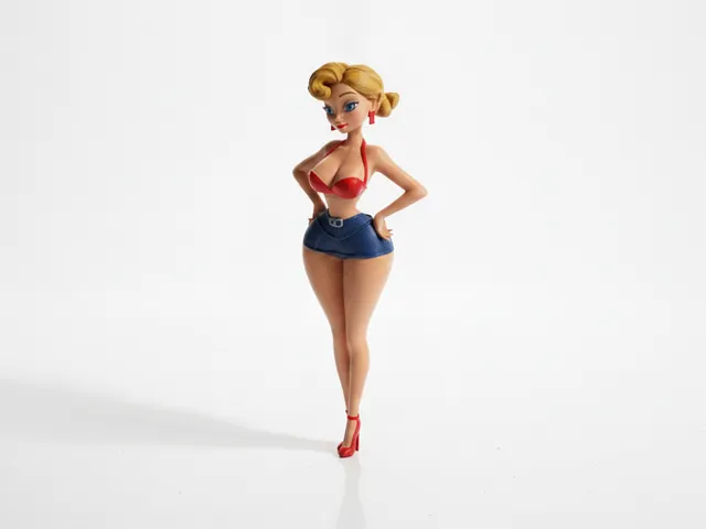 Thick Thighs Woman Figurine Female Figure 3D Printable