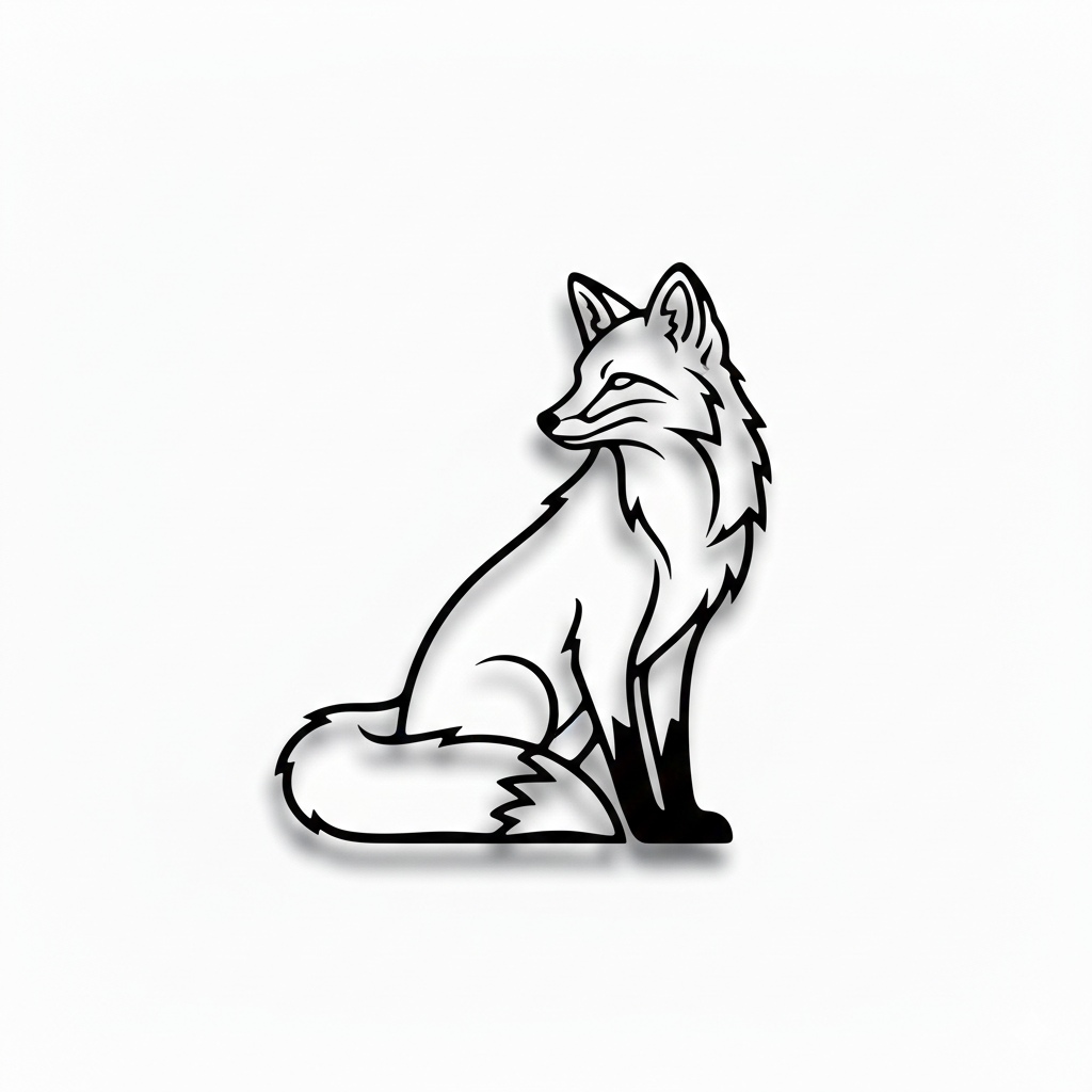 Universal fox wall decoration