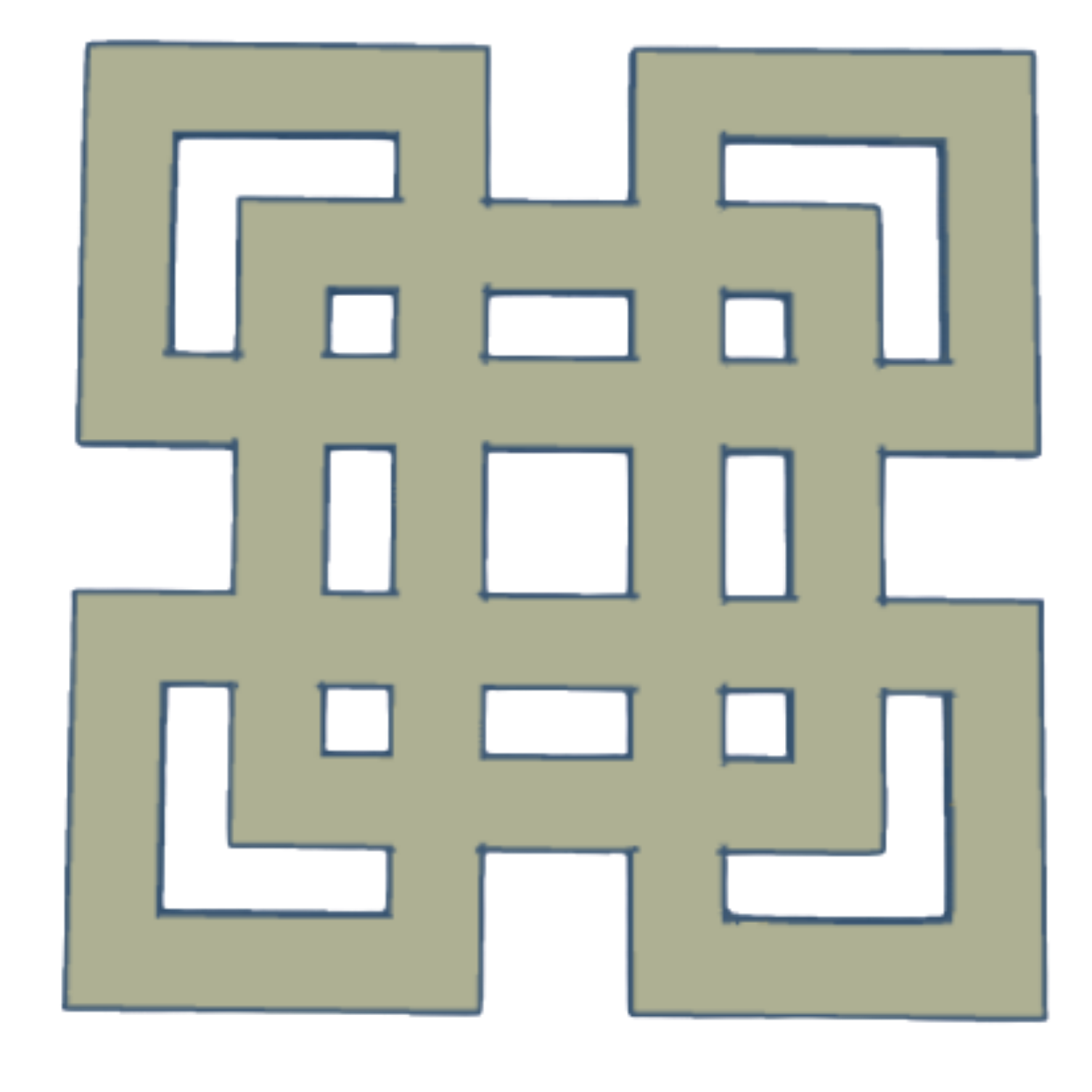 Hranaté podšálky (Square coaster)