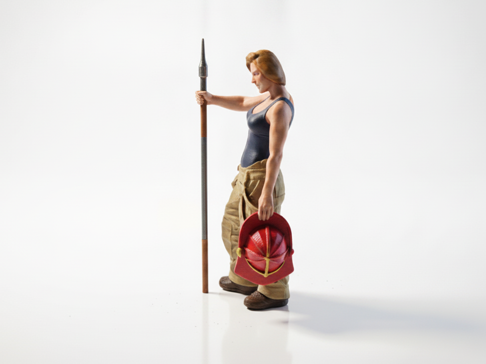 Firefighter Hero Statue Miscellaneous 3D Printable
