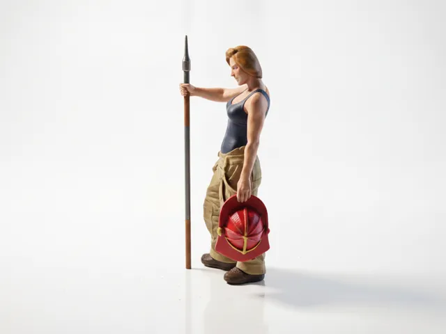 Firefighter Hero Statue Miscellaneous 3D Printable