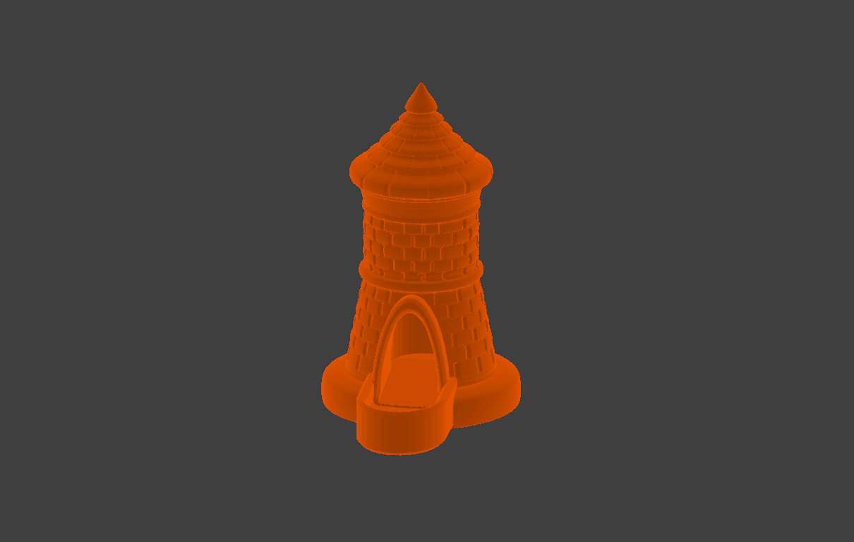 Arcana Dice Tower – Brick Castle Edition (No Supports Needed, Small Printer Friendly) — thumbnail 4