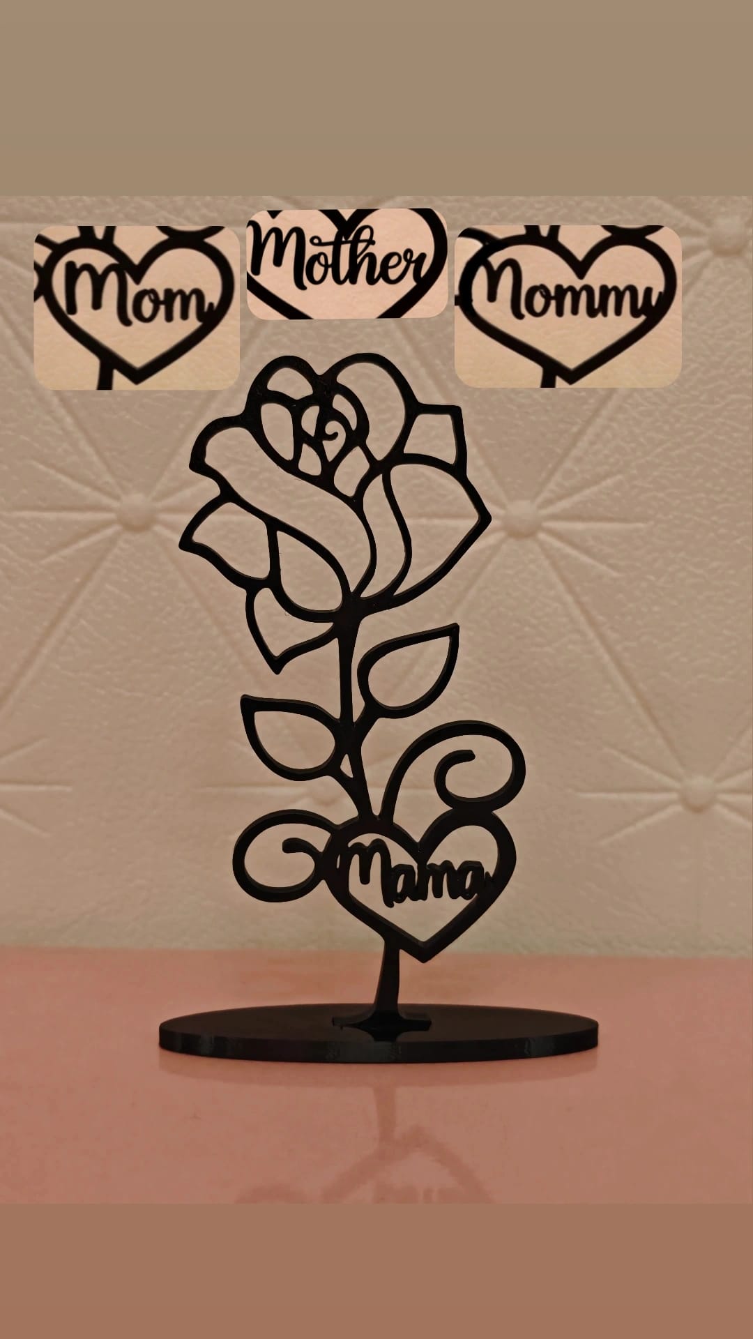Mother’s Day Rose (Print-in-Place, No Supports Required)