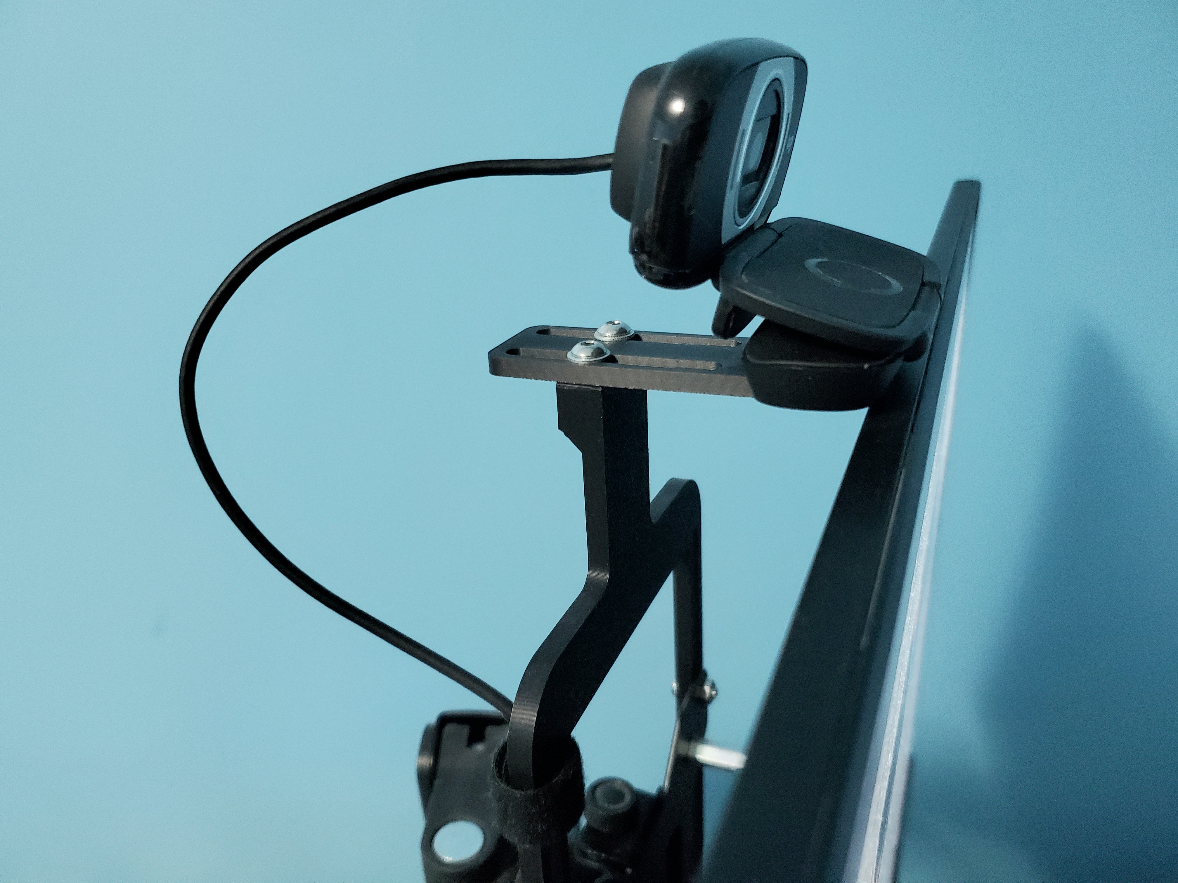 Miniatura 1 do modelo 3D Adjustable webcam VESA mount