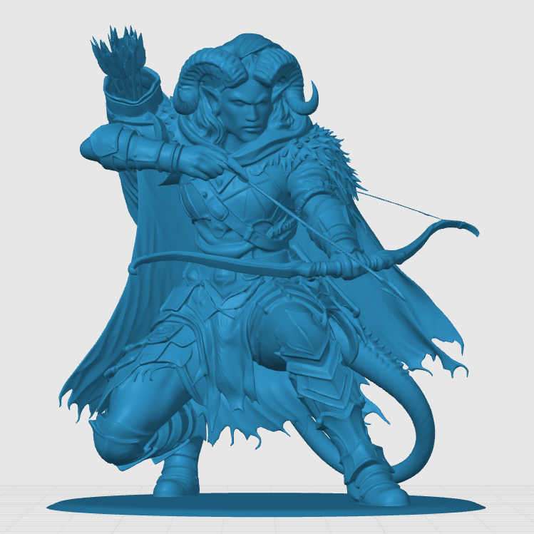 Tiefling Ranger by Kamikaze Designs | Download free STL model ...