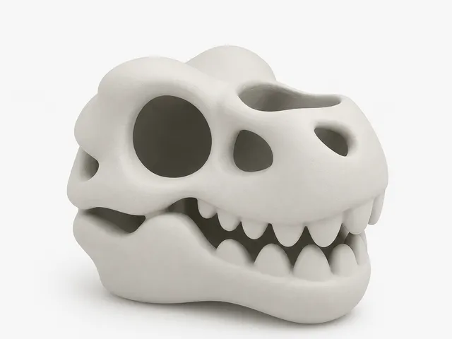 Dinosaur Skull Toothbrush Holder | Подставка для зубных