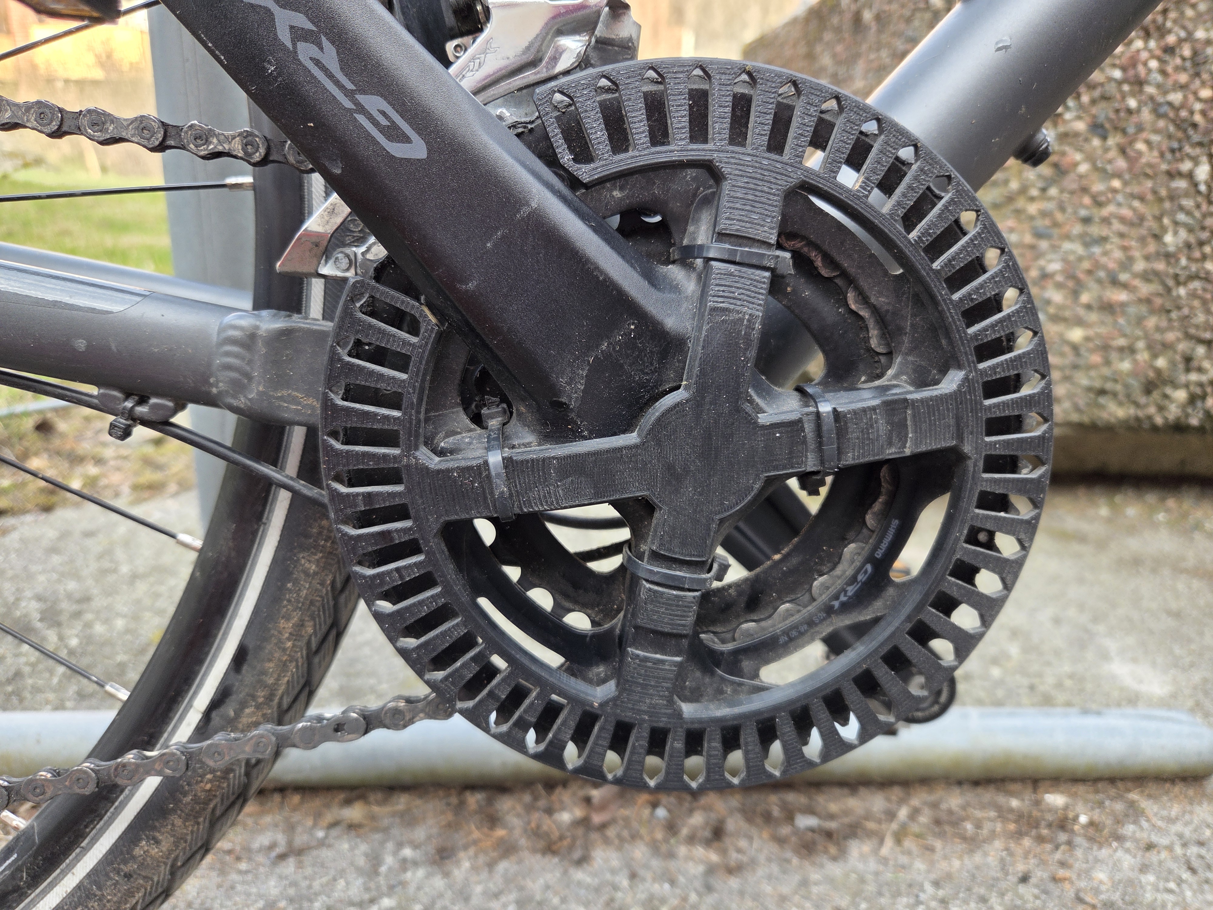 GRX 2x chain guard
