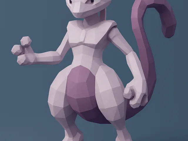 Mewtwo – Low Poly 3D Model