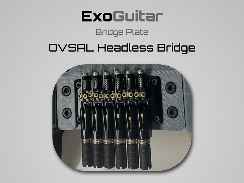 ExoGuitar - Bridge - OVSAL Headless Bridge Plate