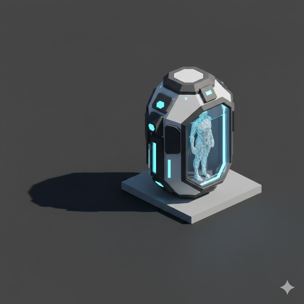 Low Poly Cryo Chamber