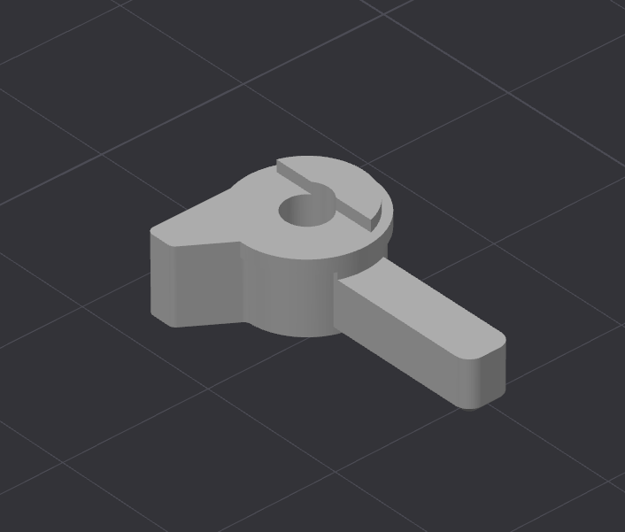 Ruger 10/22 BFSIII Compatible Semi-Only Selector Lever 3D model