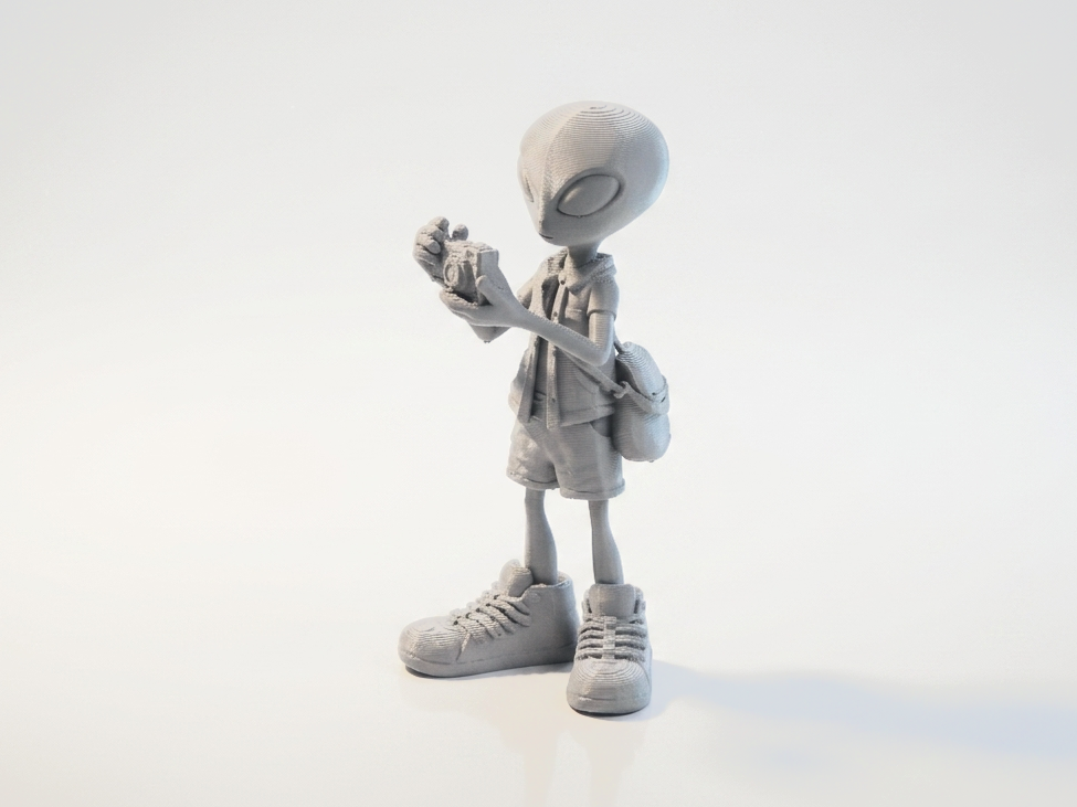Alien Tourist Figurine Fantasy 3D Printable