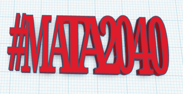 Breloczek #MATA2040 | #MATA2040 keychain 3D model by Mati Lab