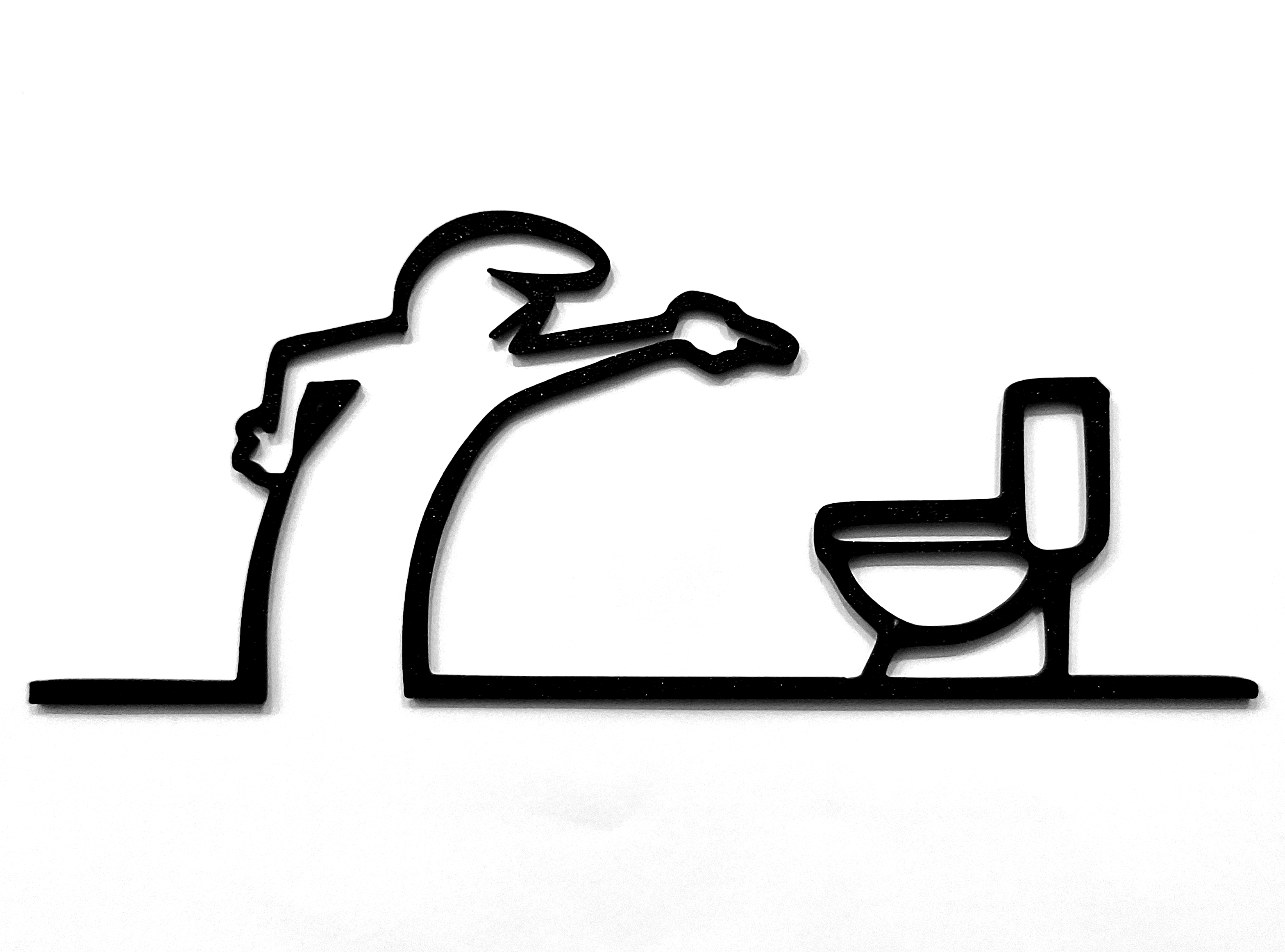 Funny “WC” Door Hanger – La Linea Balum 143