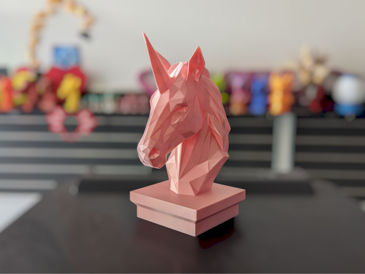 Geometric Unicorn Bust