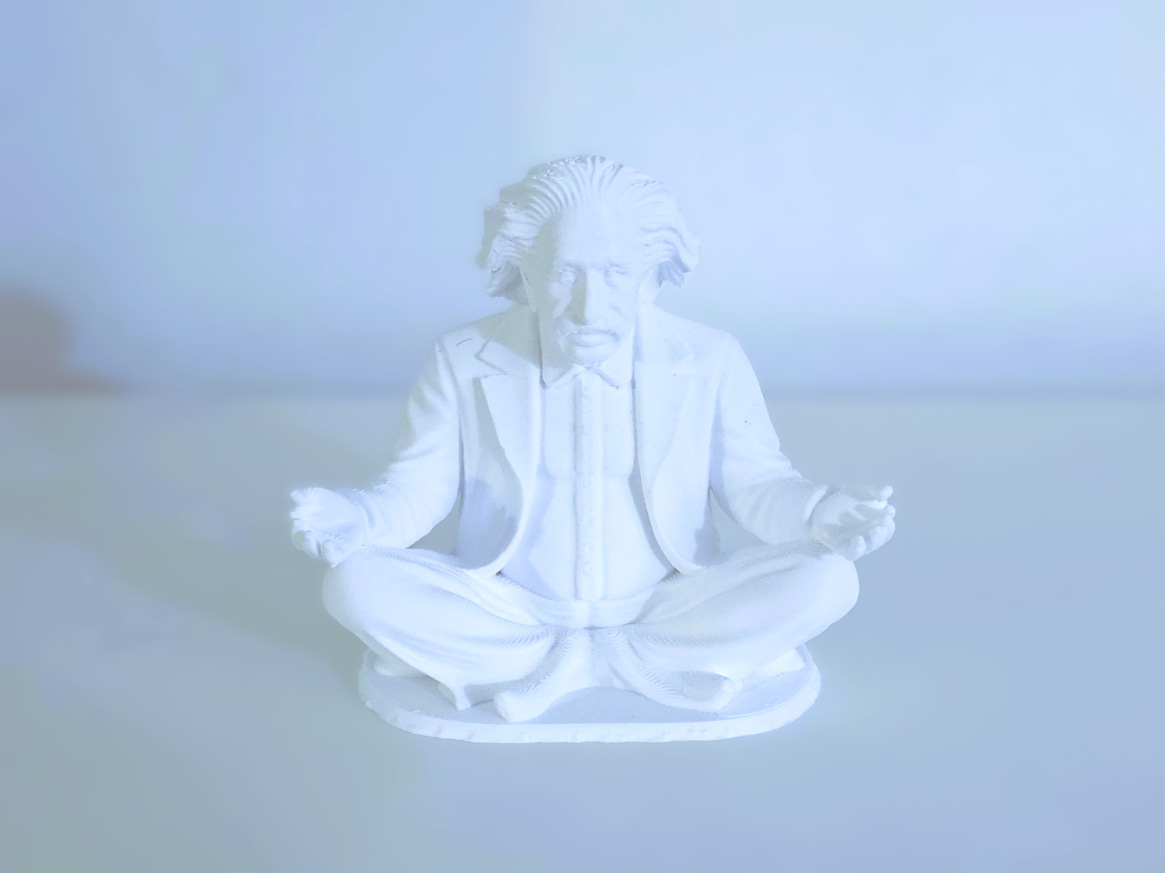 Miniatura 2 do modelo 3D Albert Einstein yoga figure