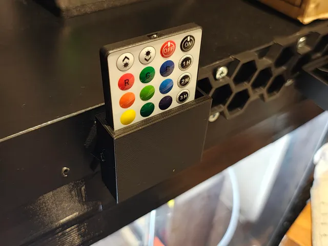 Remote storage for honeycomb system on Ikea Lack