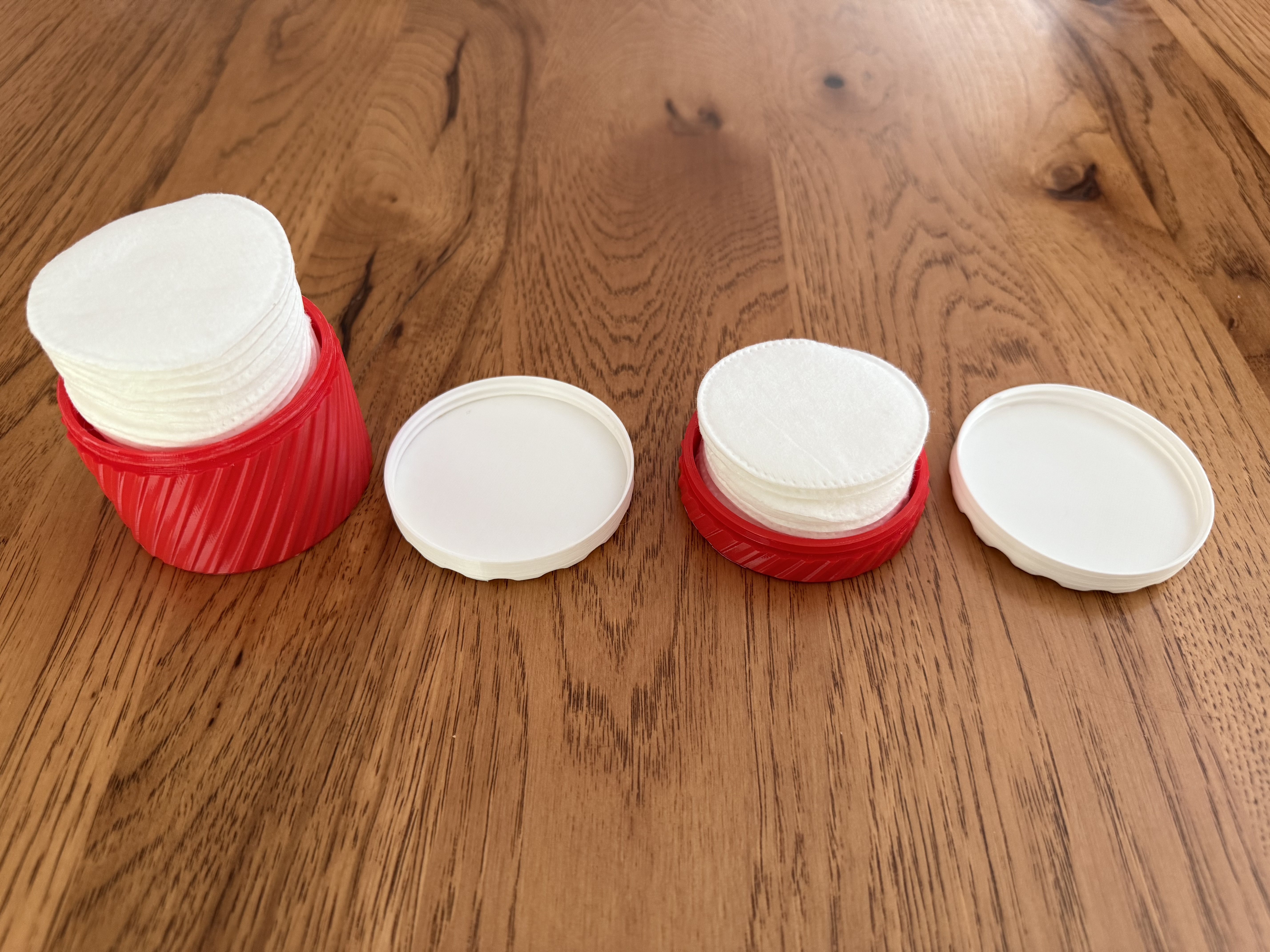 Cotton Round Travel Container