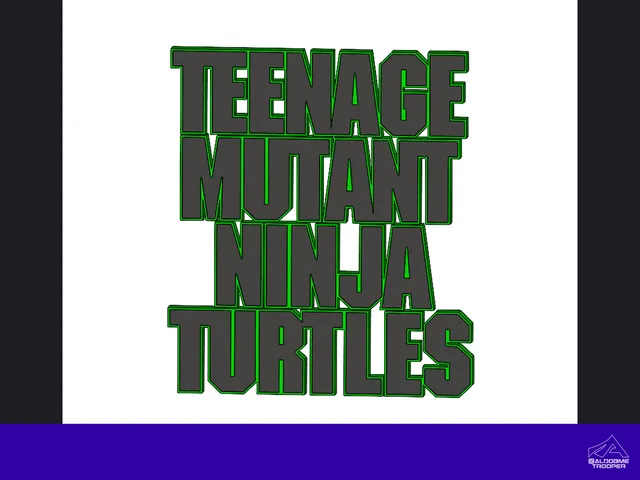 Teenage mutant ninja turtles 3D logo