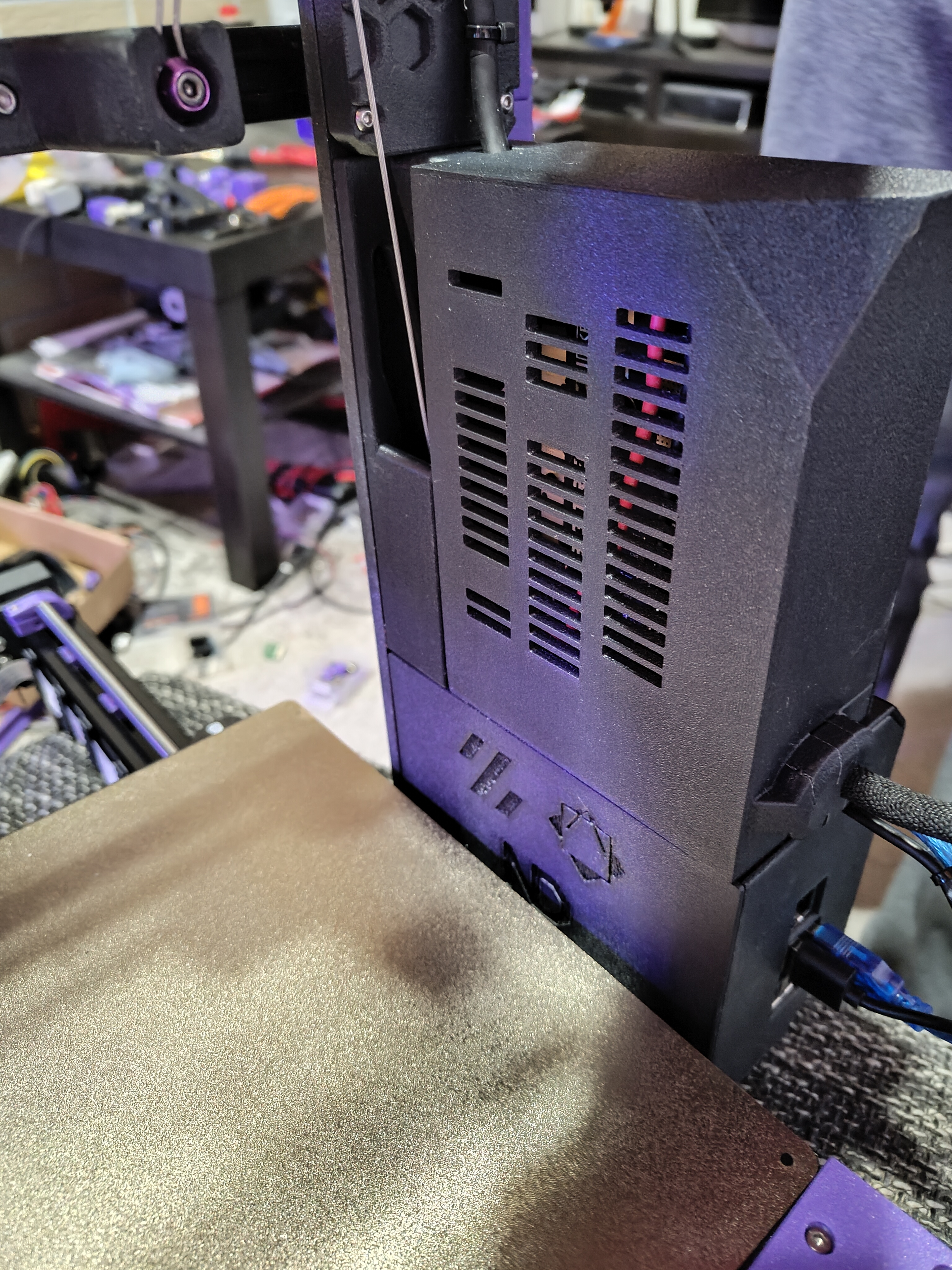 SKR Mini E3 V3 Printable case + Pi3B Backplate + mods