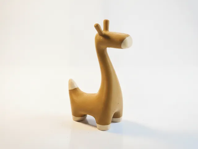 Minimalist Giraffe Figurine Animal 3D Printable