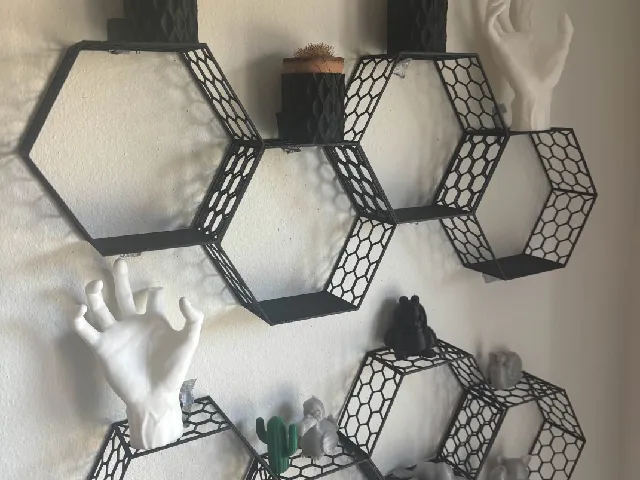 Hexagon shelf storage