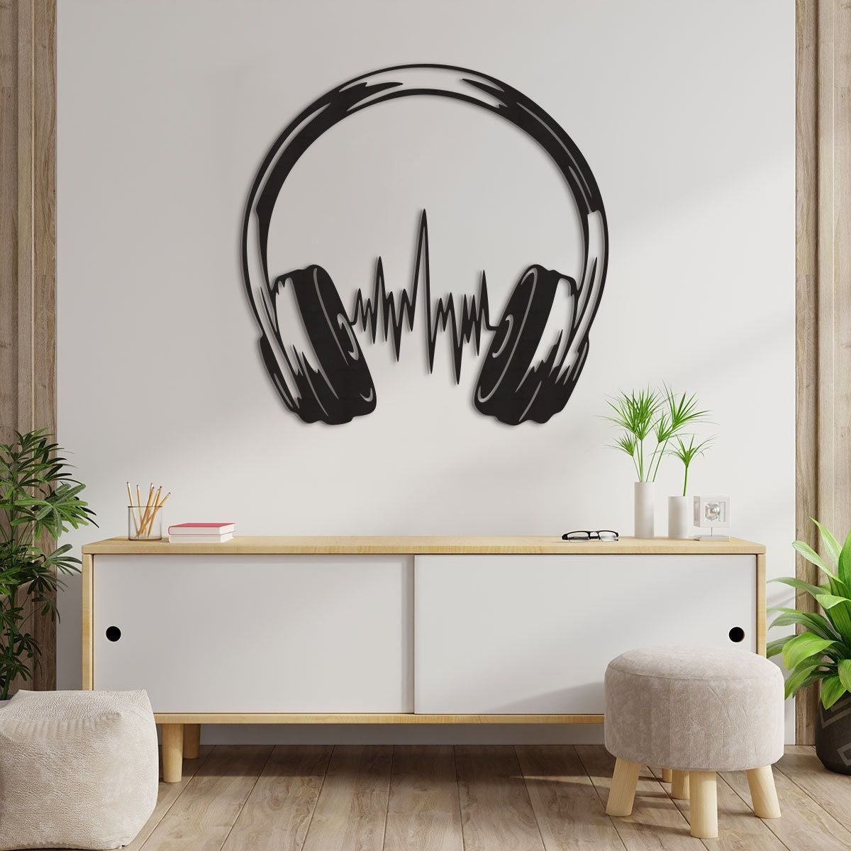 WallArt Music Headphones