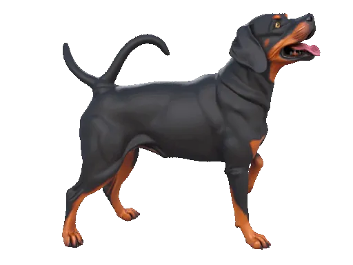 Rottweiler Figurine – 3D Printable Strong Dog Model