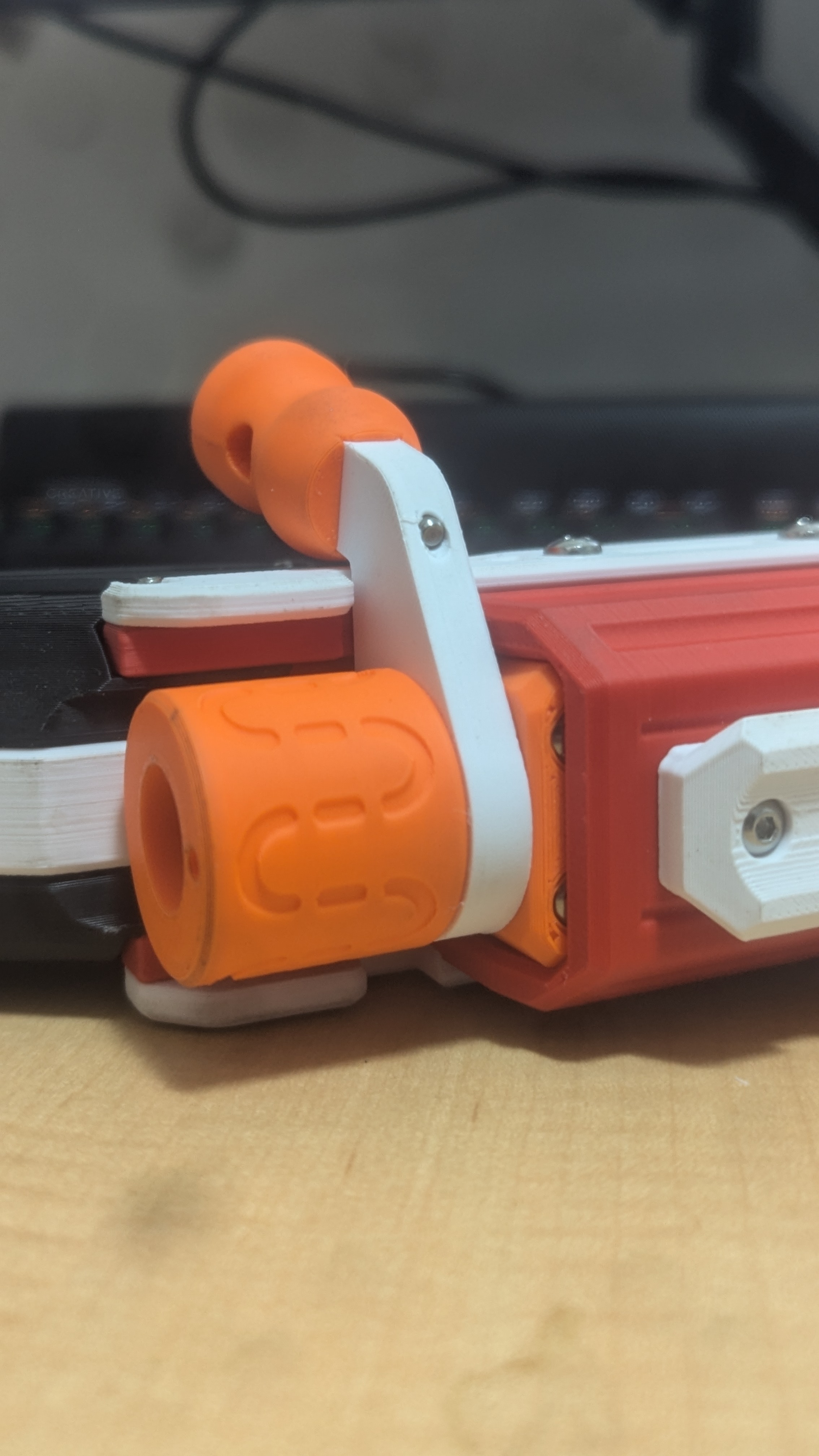 Smiley Bolt Handle - Reinforced 3D model thumbnail
