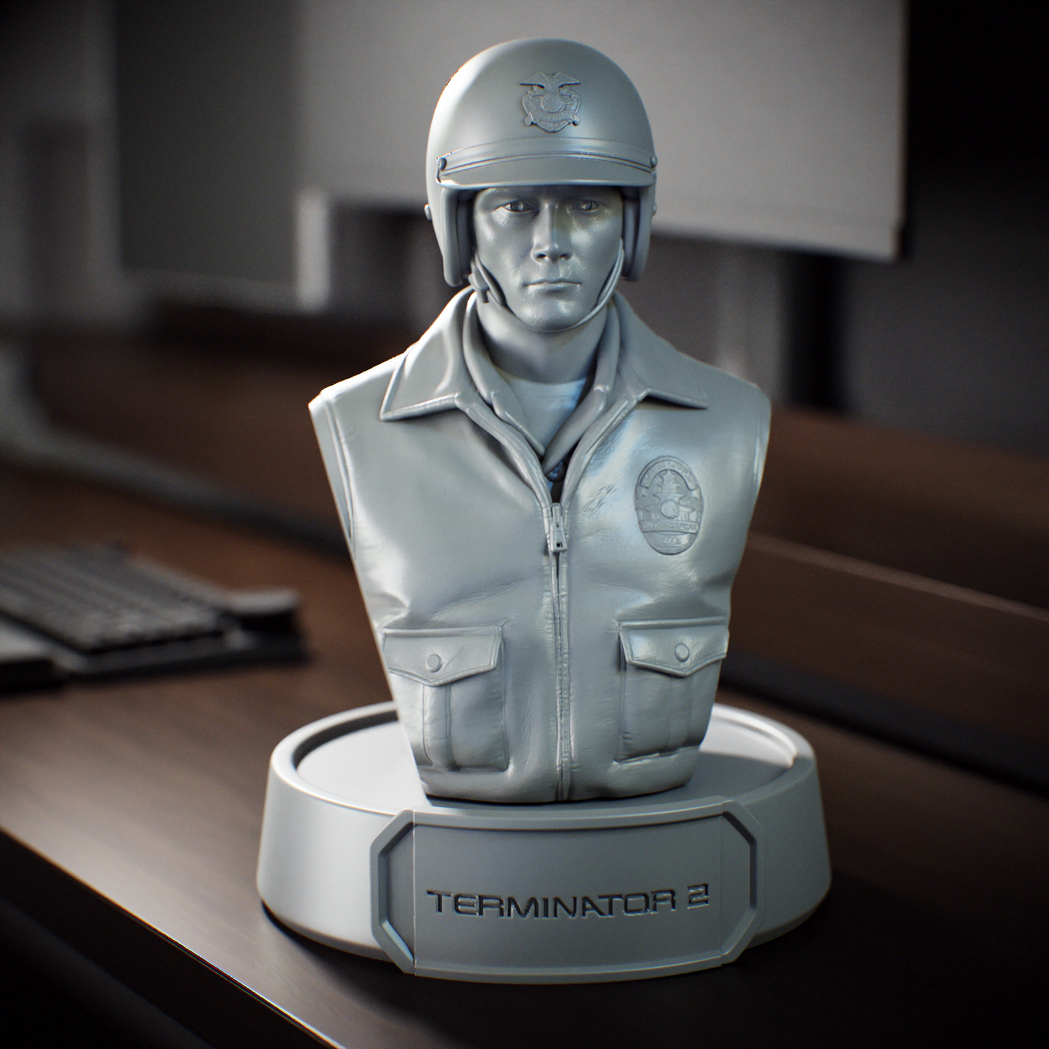 Terminator 2 - T1000 Bust Motorized police